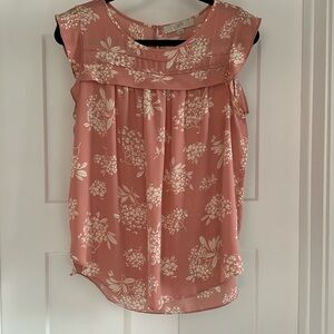 Pink Loft floral blouse